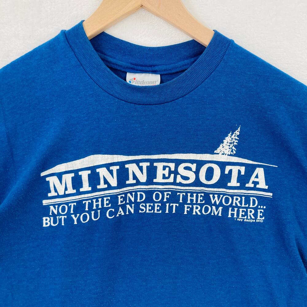 Vintage Minnesota Shirt Adult Large Stedman Single Stitch Humor Tee 80s